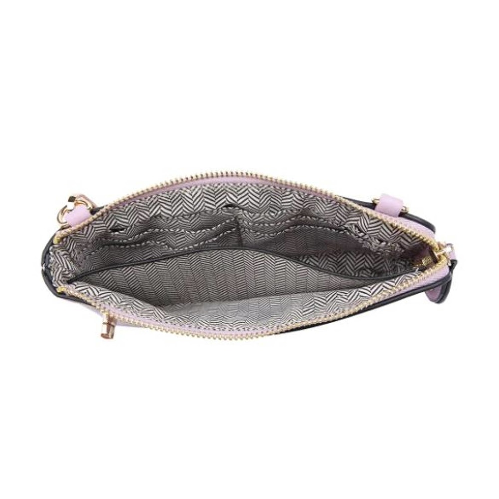 Cow Print Crossbody/Wristlet/Clutch w/ Twist Lock Closure - Picture 3 of 3